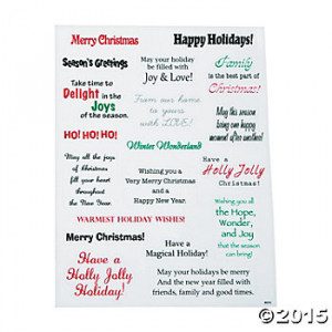 Christmas Card Stickers