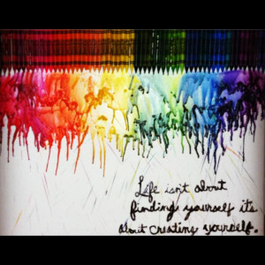 Viewing Gallery For - Melted Crayon Art With Quotes