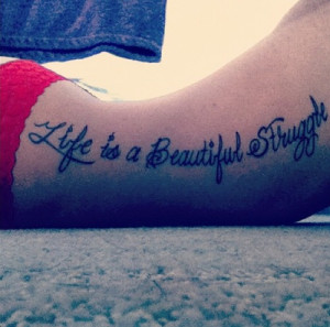 life is a beautiful struggle #tattoo #side tattoo #talib kweli #girl ...