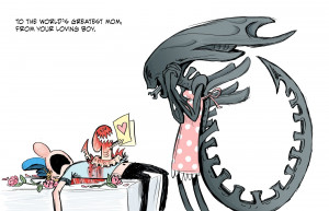 Mother's Day Cards Featuring the Alien