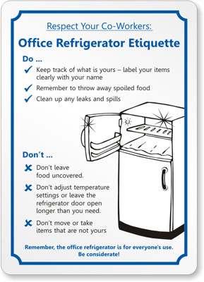 Respect Your Co-Workers: Office Refrigerator Etiquette