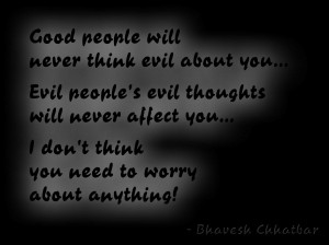 ... never affect you… I don't think you need to worry about anything