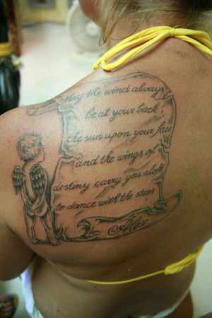 angel reading a scroll, Designed and Tattooed By Anny, Ladyline TATTOO ...