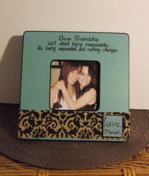 Friendship isn't about being inseparable, Best friends frame Friend ...