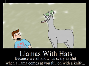 Llamas with Hats ftw by K1ttkat