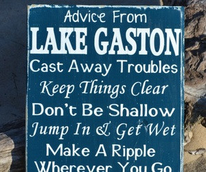 ... Lake House Decor - Lake Gift - Lake Life Sayings Quotes on Wood - Lake