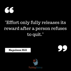 Effort only fully releases its reward after a person refuses to quit