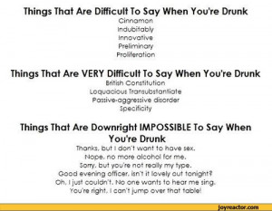 Things That Are Difficult To Say When You're / funny pictures