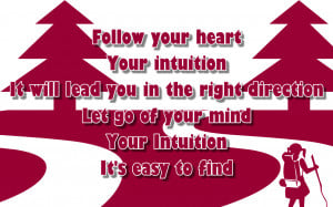 Intuition - Jewel Song Lyric Quote in Text Image