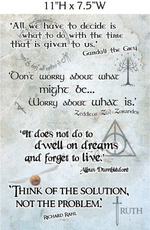 Inspirational Wizard Quotes - Foam Board Sign