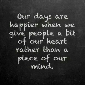 Give apiece of your heart instead