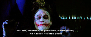 joker quote about insanity