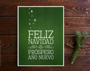 Feliz Navidad y Próspero Año Nuevo, Inspirational Christmas Quote in ...