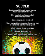 Framed Soccer Female Player 8x10 Poster Print