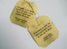 tea bag quotes/scriptures? More