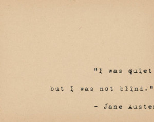 Literary Quote Print - Bibliophile Art - Jane Austen Quote - Quiet Shy ...