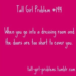 This is an incredibly awkward tall girl problem. Especially when you ...