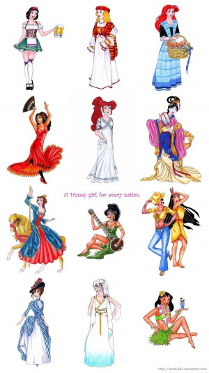 Disney Princess a disney girl for every nation