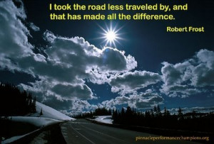 Be Unique: Take the road less traveled