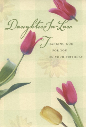 Daughter-In-Law Thanking God for You - Birthday Card (Dayspring 2181-5 ...