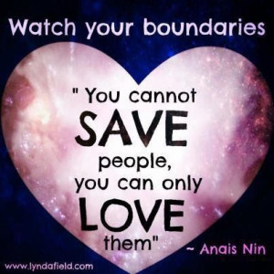 love boundaries...