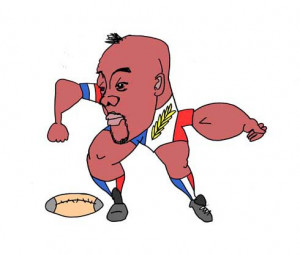 ... Zealand RUGBY player, plays RUGBY while dressed in the French colors