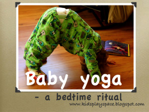 Baby yoga - a bedtime ritual