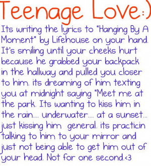 sayings about teenage love