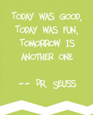 dr. seuss quote chevron print