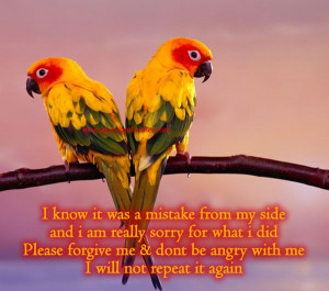 ... Forgive Me And Don’t Be Angry With Me I Will Not Repeat It Again