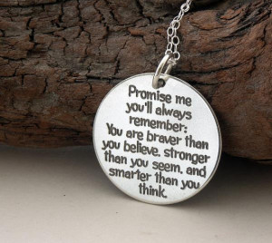 Promise me you'll always remember .. 925-silver necklace/key ring ...