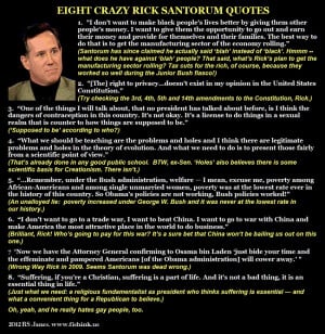 Today’s Quotes: Eight Crazy Santorum Quotes