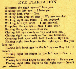 Eye Flirtation Sign Language (Speaking with your eyes) Rules for Cyber ...