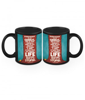 HomeSoGood Do Not Underestimate Yourself Quote Black Ceramic Coffee ...