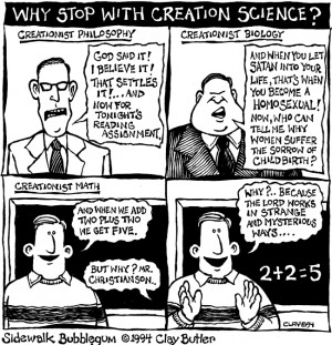 sidewalk bubblegum 052 Why Stop With Creation Science?