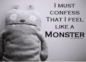 ... this image include: skillet, monster, monster - skillet, music and sad