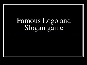 Famous Slogans Game