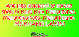 Lawin Patama Quotes sa mga Malalandi