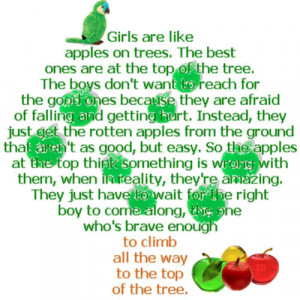 ... funny girls are like apples quote pictures funny girls are like