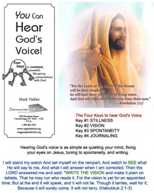 Keys To Hearing God's Voice - Bing Images