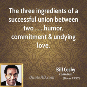 The three ingredients of a successful union between two . . . humor ...