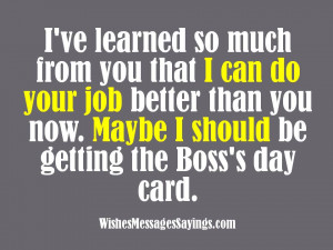 Funny Boss's Day Messages