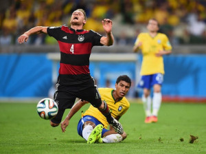 ... Brazil Semi Final match between Brazil and Germany at Estadio Mineirao