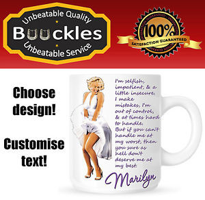 Details about Marilyn Monroe Mug Girl Gift Idea Quote Cheap Christmas ...