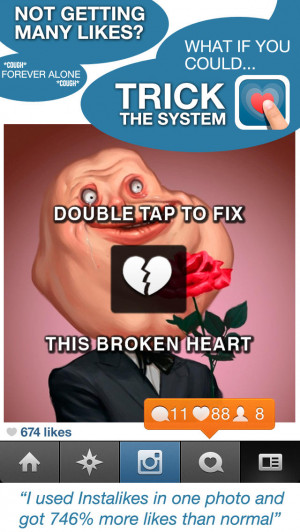 Double Tap for Likes Stickers - Get Instalikes on Instagram Photos to ...