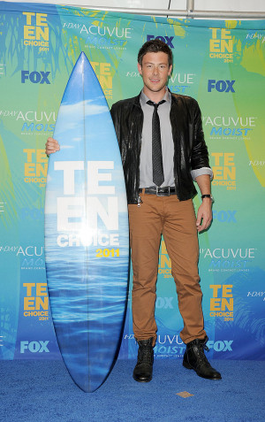 Cory Monteith Pictures and Quotes From Teen Choice Awards
