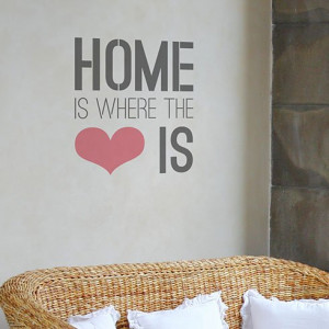 Where would you use the Home Is Where The Heart Is Wall Stencil? Leave ...