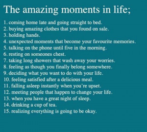 the amazing moments in life poster