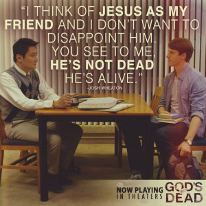 Kwo as (Martin Yip) & Shane Harper as (Josh Wheaton) in God's Not Dead ...