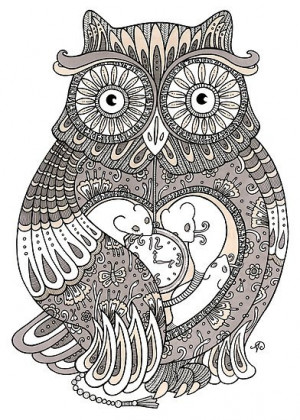 Owl print. #art #drawing #owl